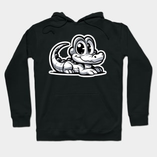 cute cartoon crocodile Hoodie